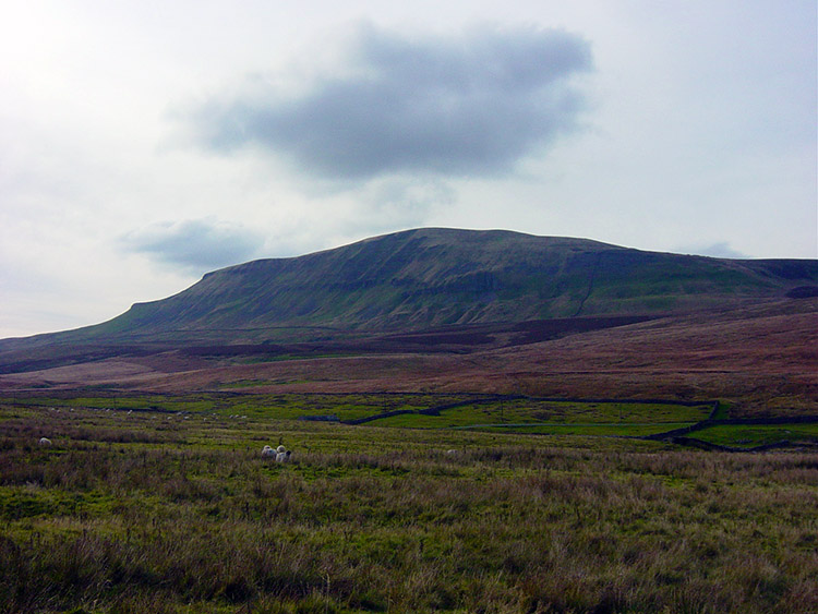 The view of Pen-y-ghent from Dawson Close