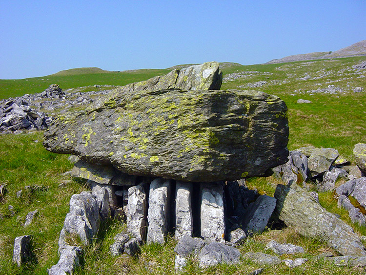 Older Silurian rock perched on younger limestone