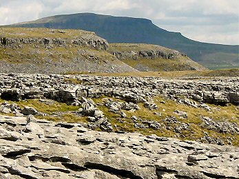 Another view of Pen-y-ghent from Moughton Scars