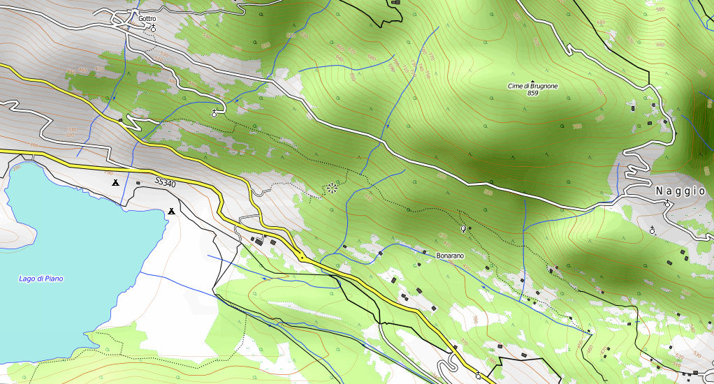 Map of the Monte Grona Area