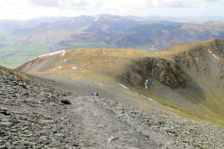 Looking back from Skiddaw to Carl Side