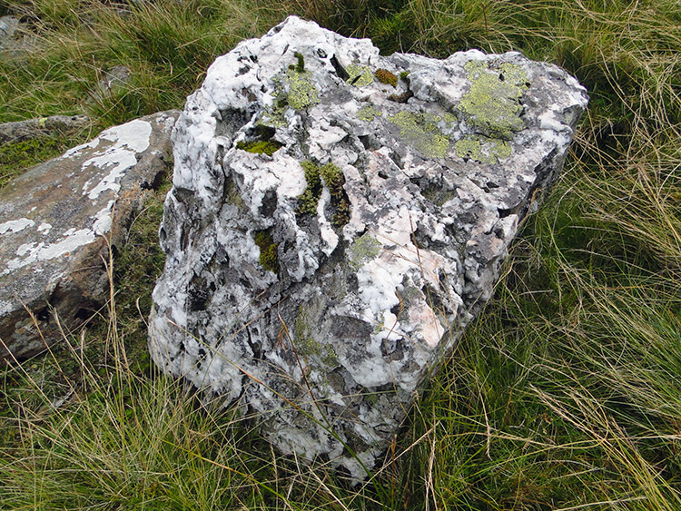 Marbled stone on the west face of Glaramara