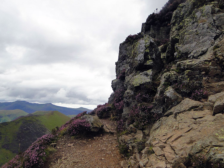The final ascent to Causey Pike was a scramble