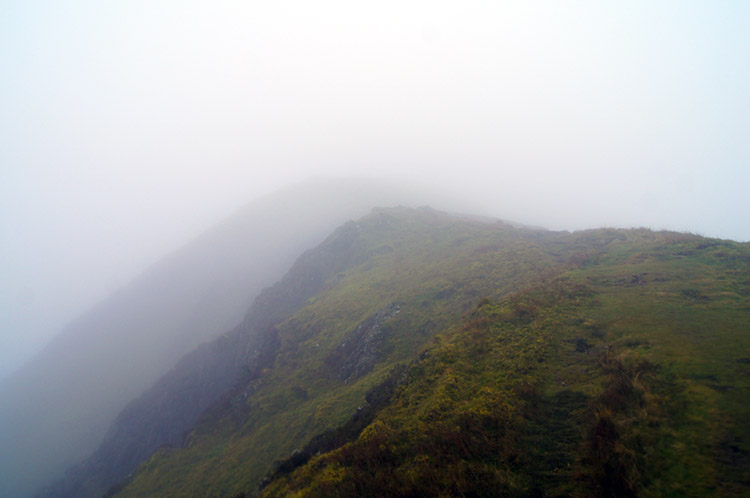 A cloudy summit of Wandope