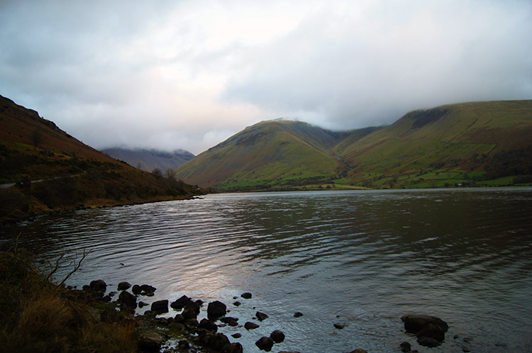 Dusk falls over Wast Water