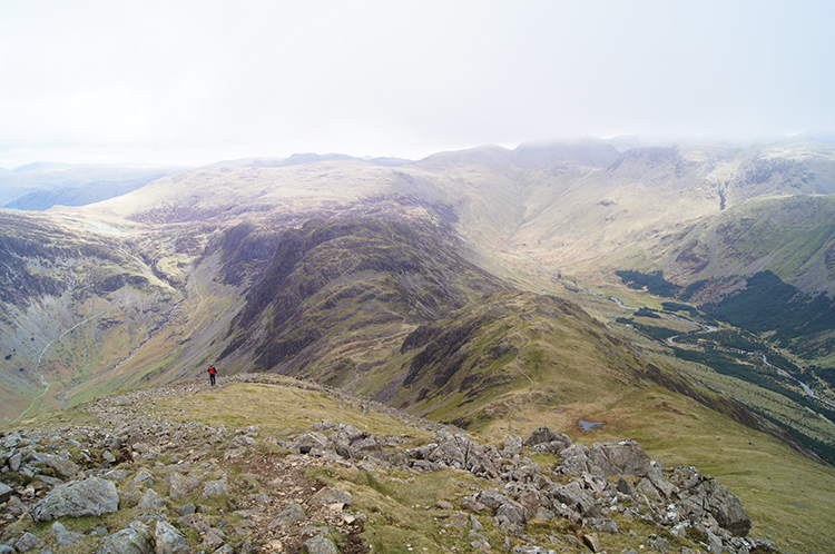 View from High Crag to Seat and Haystacks