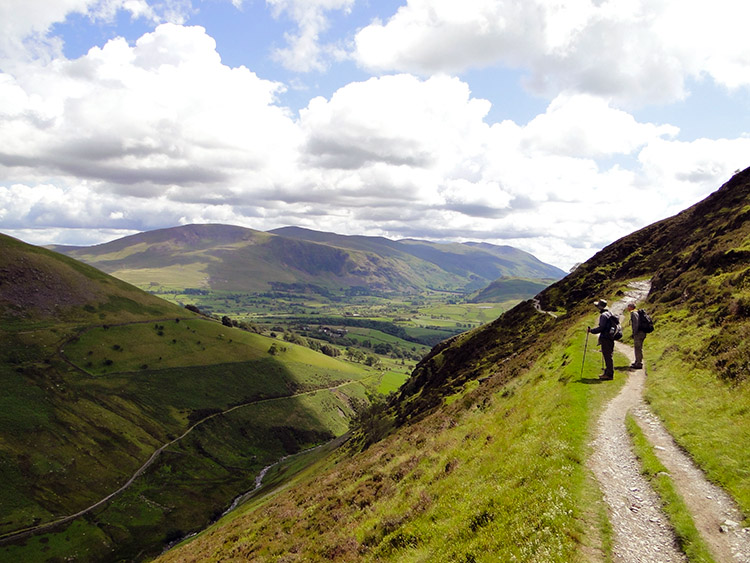 Magnificent view to Lakeland from Lonscale Crags