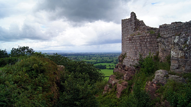 View to the south-west from Beeston Castle