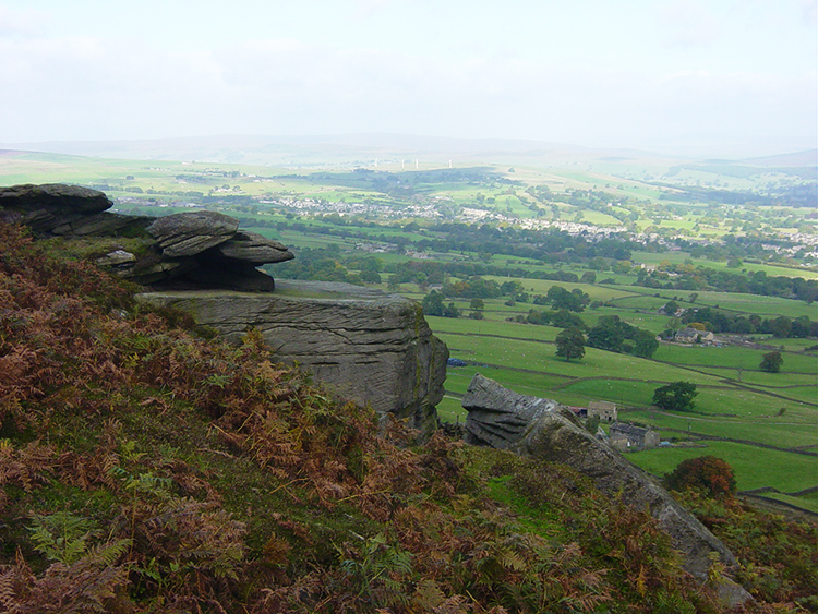 View of Wharfedale from Ilkley Moor