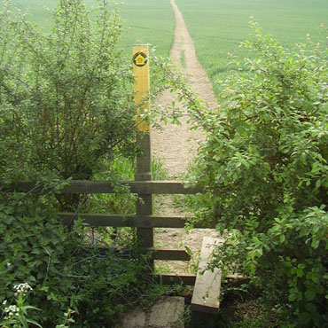 Leicestershire marker post & stile