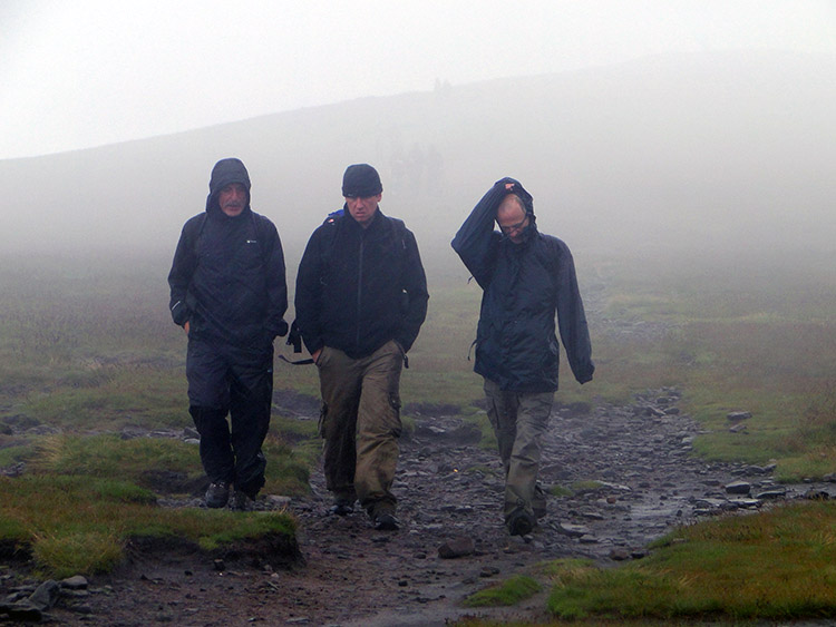 Getting off the summit of Pendle Hill in a hurry