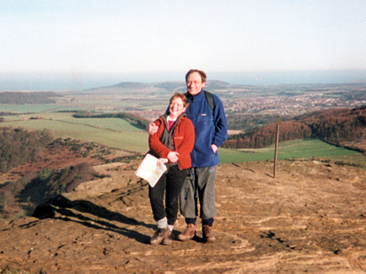 Lil and me on Roseberry Topping