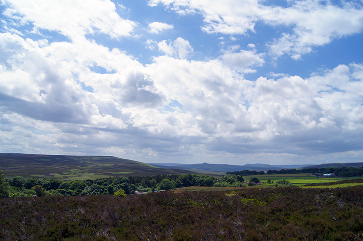 View from Moscar Heights to Stanage Edge
