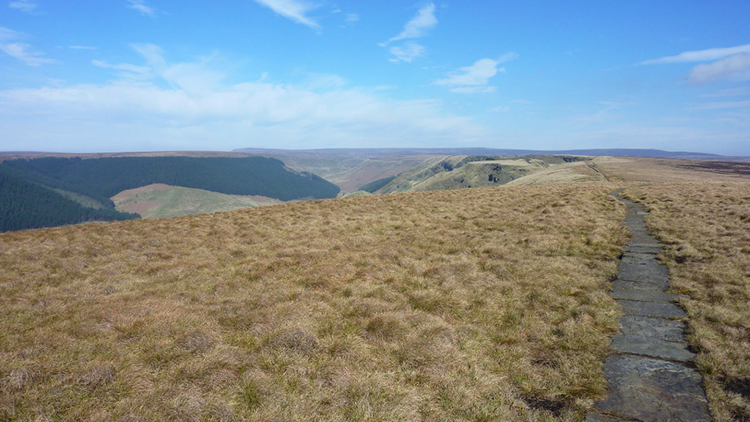 Alport Moor in distant view