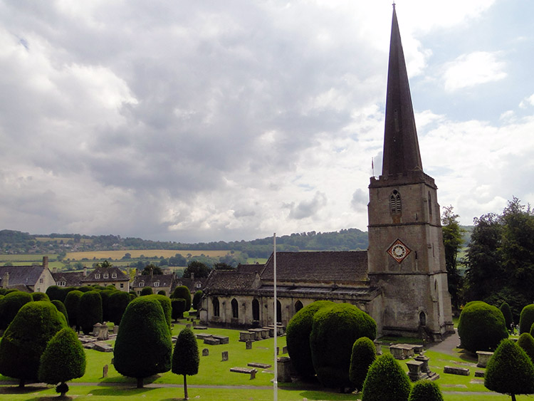 Painswick Church and the famous Yew Trees