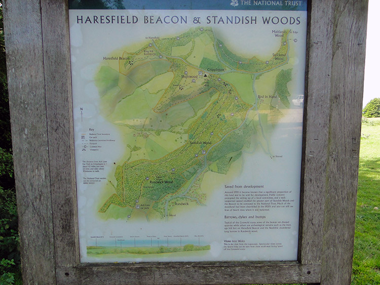 Information Board at Haresfield car park