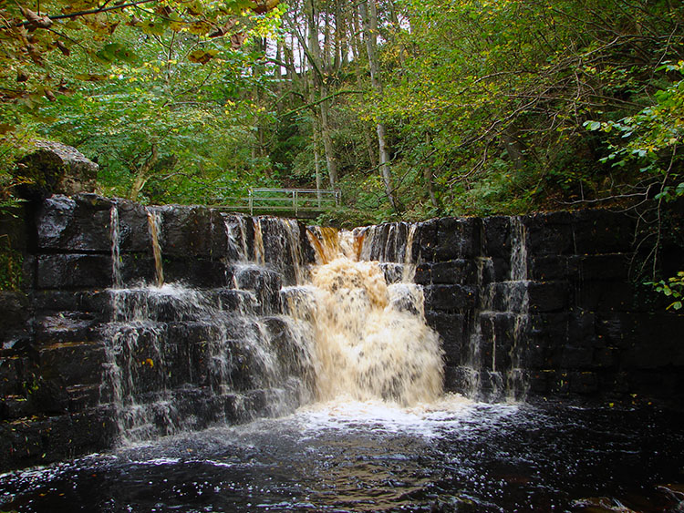 A small waterfall downstream of Whitfield Force