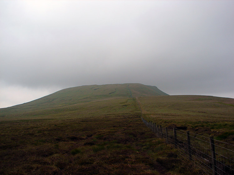 Looking back to Little Whernside