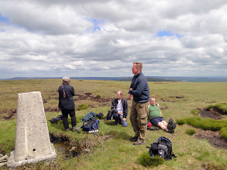 Trig pillar on Dodd Fell Hill