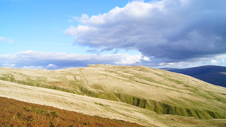 View north-west to Wandale Hill and Harter Fell