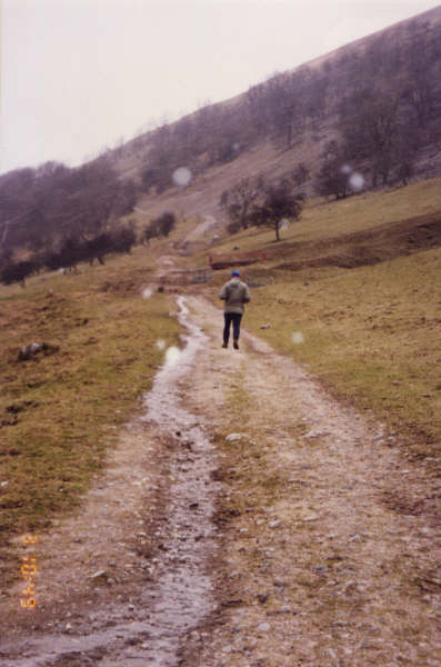 Climbing the path up to Buckden Rake