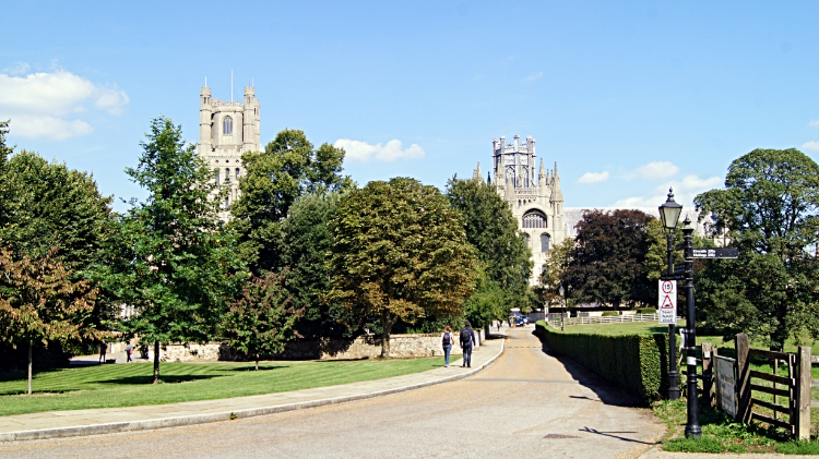 View of Ely Cathedral from Cherry Hill Park