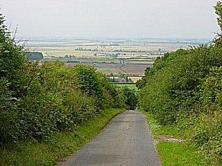 Looking west to rural landscape from Wold View