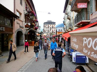 Busy day in Chamonix