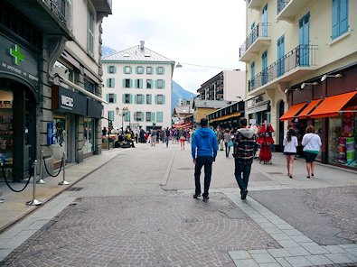 Walking the streets of Chamonix