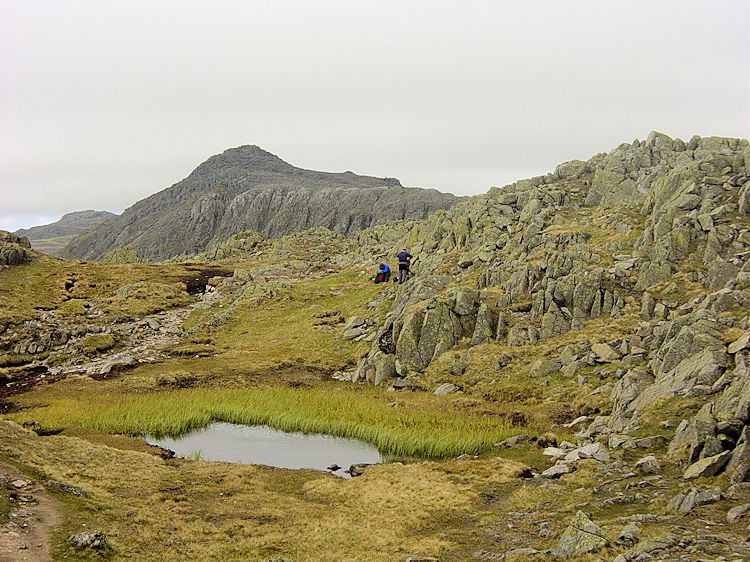 Bowfell as seen from Crinkle Crags