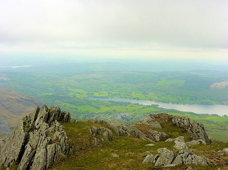 Looking to Coniston Water from Old Man Breast