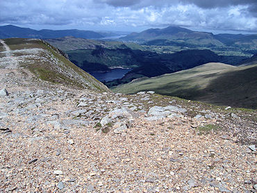 Thirlmere and Derwent Water from Helvellyn