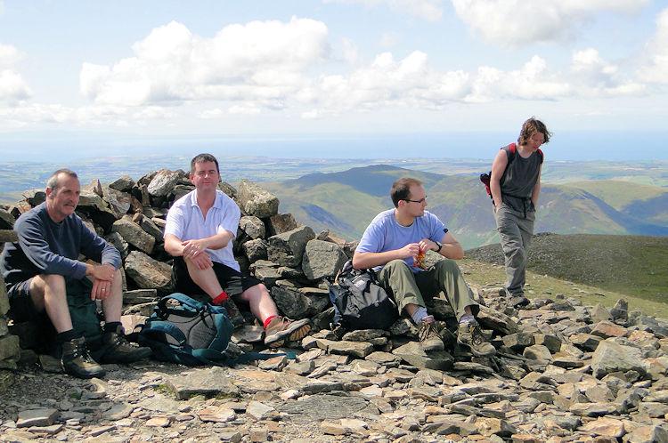 Chilling out on the summit of Grasmoor