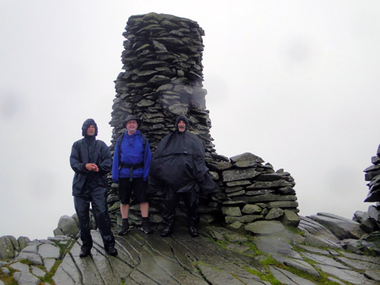 Drenched at the Beacon on Thornthwaite Crag