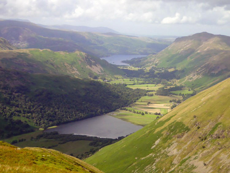 Brothers Water and Ullswater from Caudale Moor