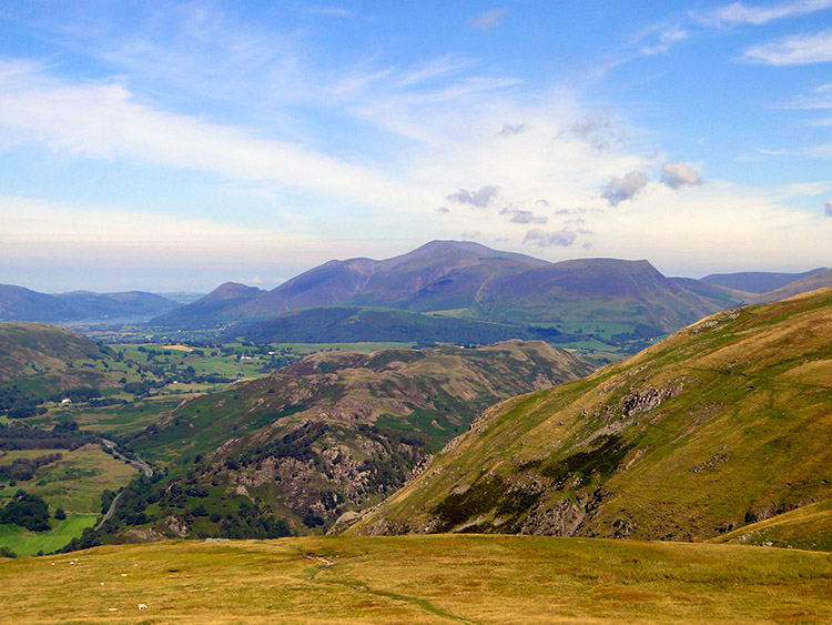 Higher still and Skiddaw is a magnificent sight