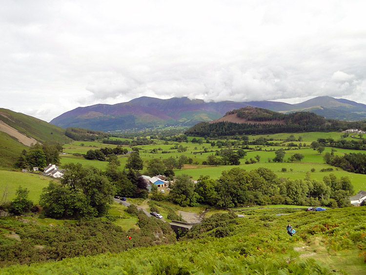 The Skiddaw Range with Swinside in the foreground