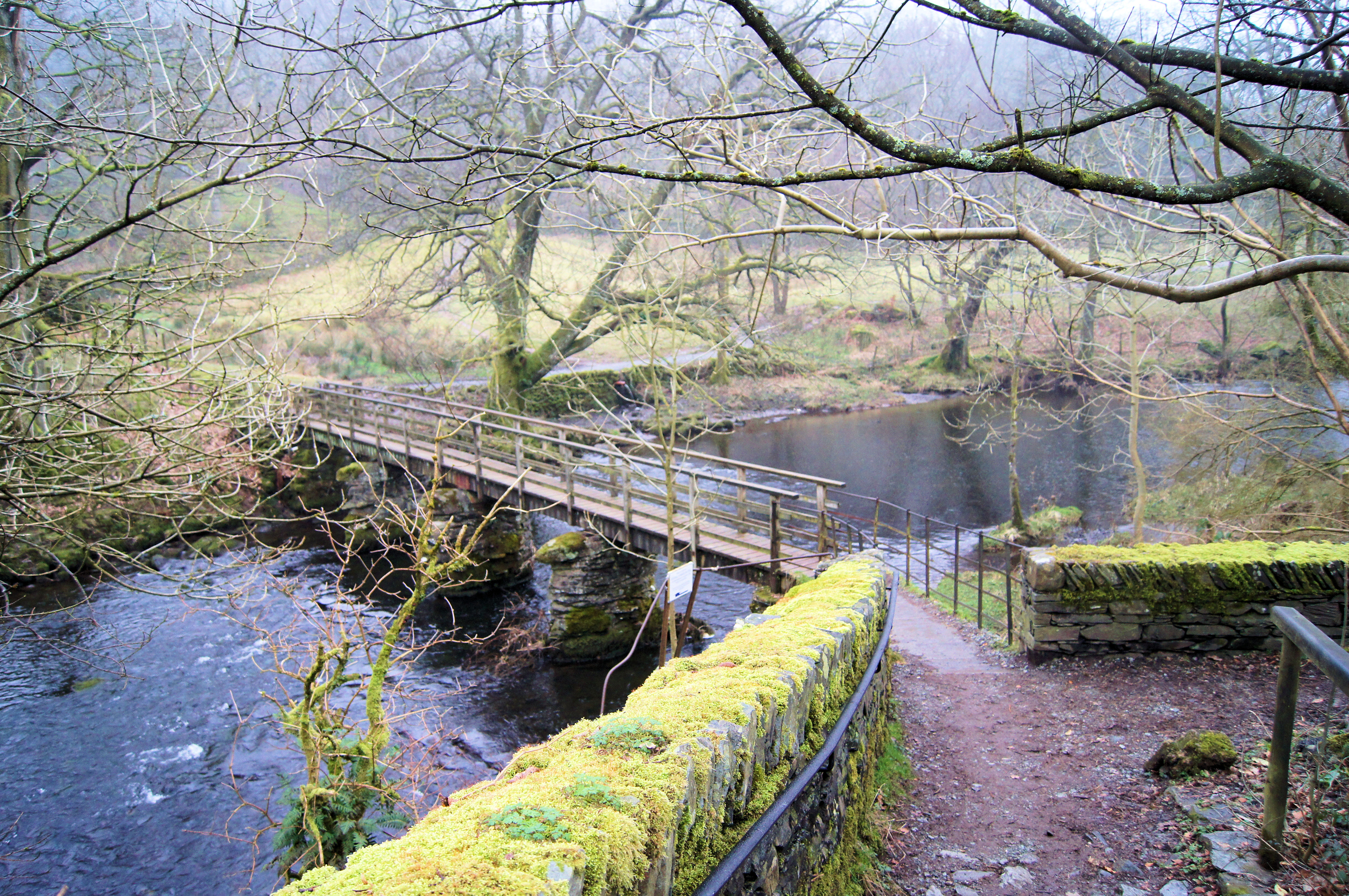 Footbridge over the River Rothay at Rydal
