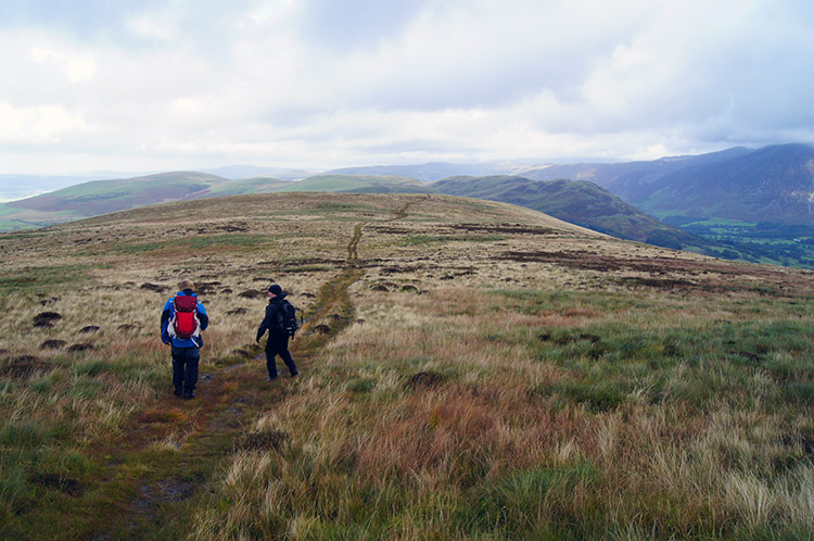 John Deasey and Neal on the way to Burnbank Fell