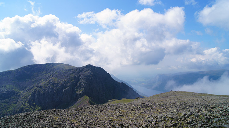 View to Scafell from Scafell Pike