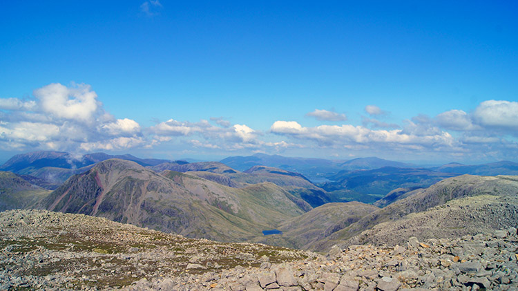 View north to Great Gable