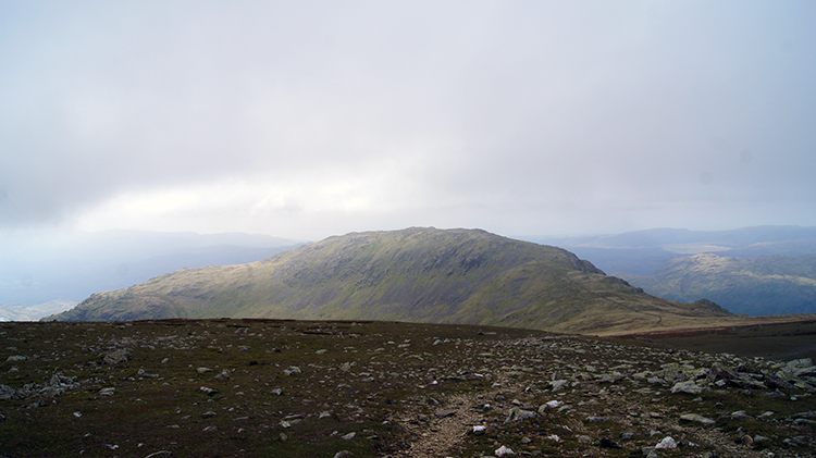 Looking back to the Old Man of Coniston