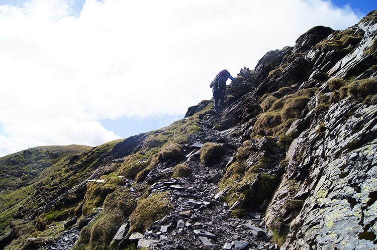 Climbing to Blencathra