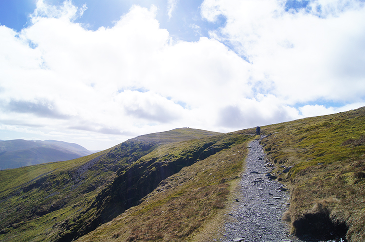 The path from Foule Crag to Blencathra
