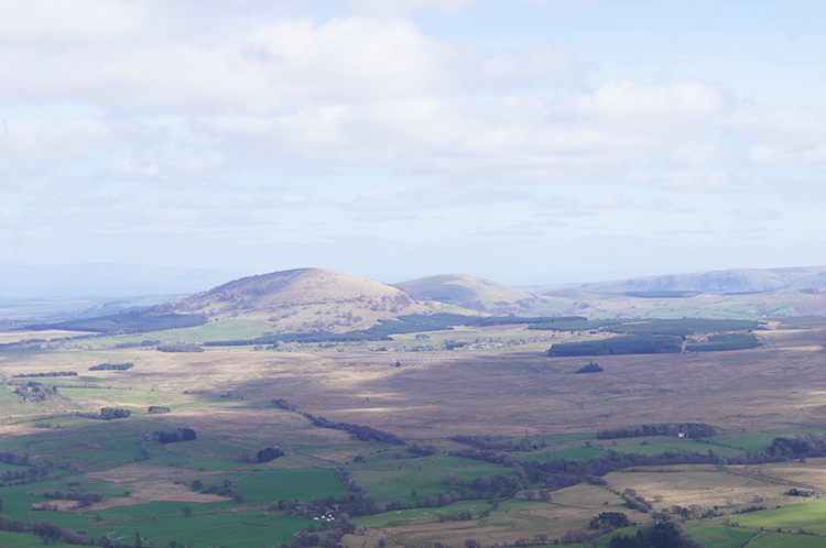 View to Great Mell Fell and Little Mell Fell