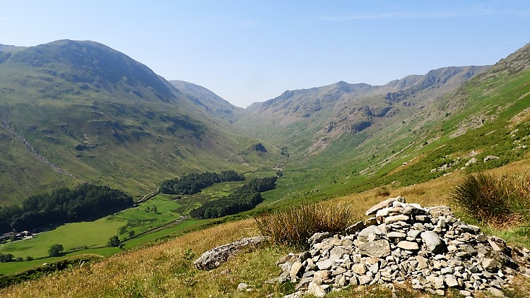View of Grisedale from Hole in the Wall path