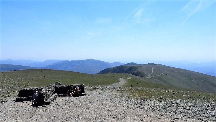 The path from Helvellyn to Nethermost Pike