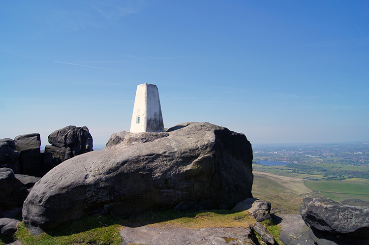 Trig pillar on Blackstone Edge