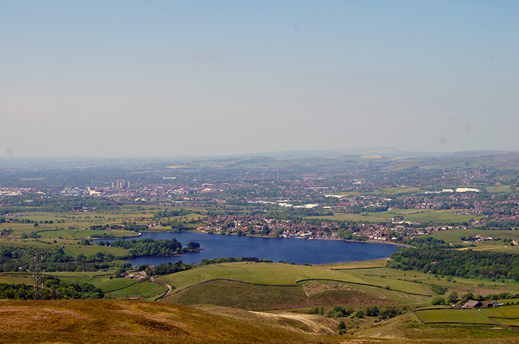 Hollingworth Lake seen from Clegg Moor