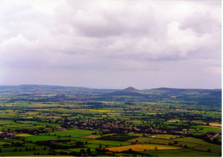 View of the Vale of Mowbray from the Cleveland Hills